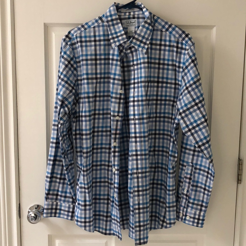 LL Bean Wrinkle Free button down